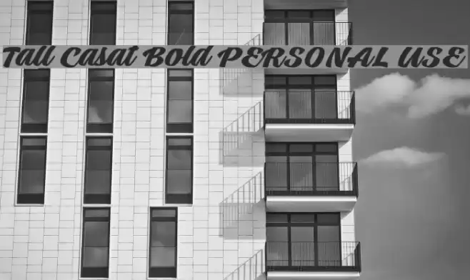 Tall Casat Bold PERSONAL USE Font examples
