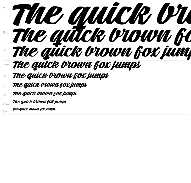 Tall Casat Bold PERSONAL USE Waterfall