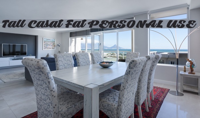 Tall Casat Fat PERSONAL USE Font examples