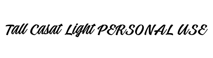 Tall Casat Light PERSONAL USE  Fuentes Gratis Descargar