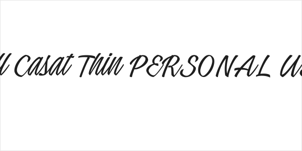 Tall Casat Thin PERSONAL USE Logo
