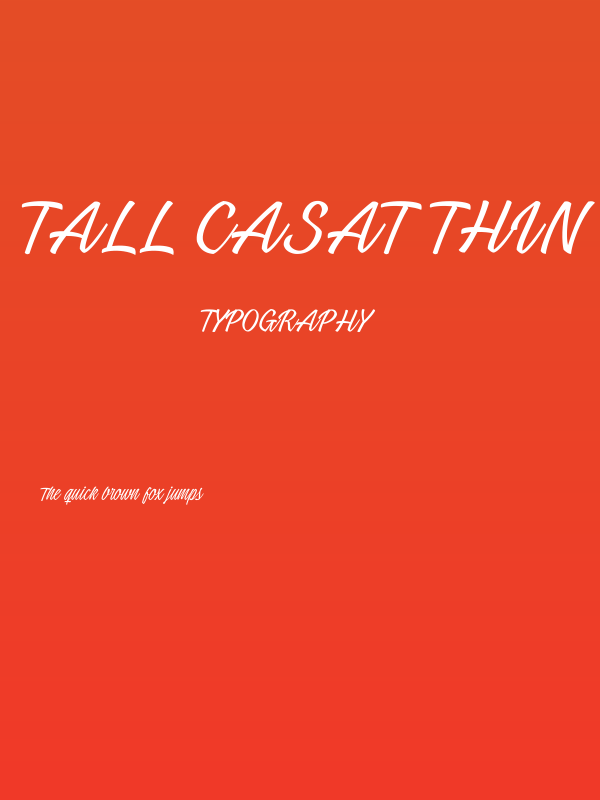 Tall Casat Thin PERSONAL USE Poster