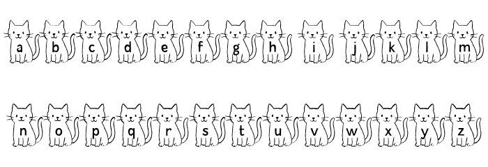 Tall Cat Short Cat 字体 小写