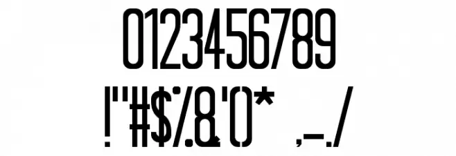 Tall Dark And Handsome Condensed Polices AUTRES CHARS