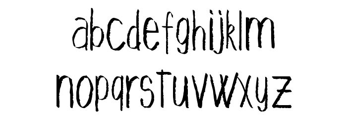 Tall Drink Font LOWERCASE