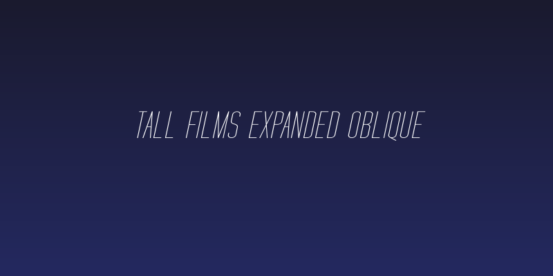 Tall Films Expanded Oblique Social Header