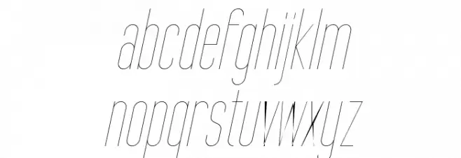 Tall Films Fine Oblique 字体 小写