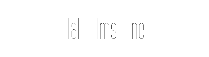 Tall Films Fine  नि: शुल्क फ़ॉन्ट्स डाउनलोड