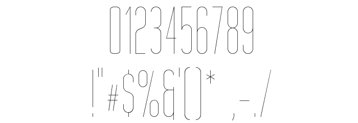 Tall Films Fine Font OTHER CHARS