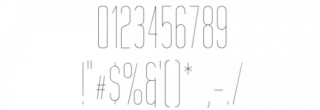 Tall Films Fine Font OTHER CHARS