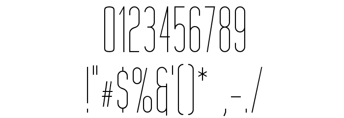 Tall Films Font OTHER CHARS