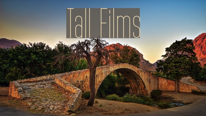 Tall Films Font examples