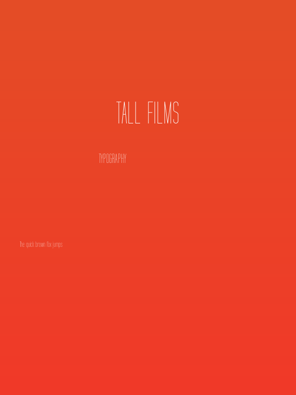 Tall Films Poster
