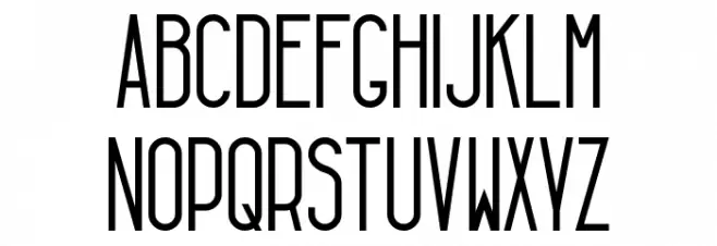 Tall & Lean Шрифта ВЕРХНИЙ