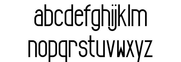 Tall & Lean Font LOWERCASE