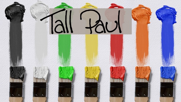 Tall Paul Font examples