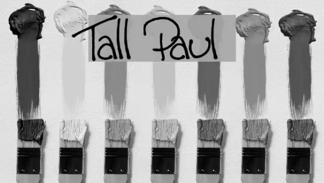 Tall Paul Font examples