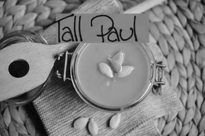 Tall Paul Font examples