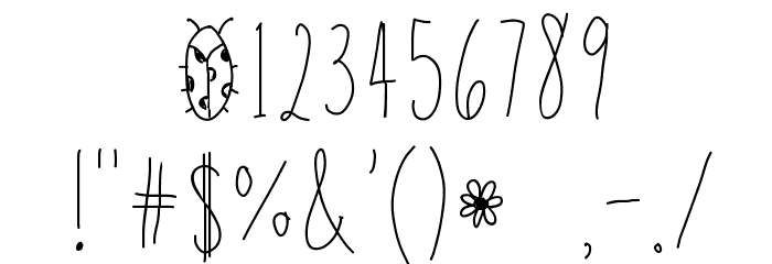 Tall Tulips Font OTHER CHARS