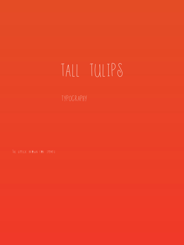 Tall Tulips Poster