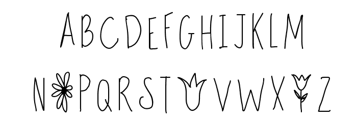 Tall Tulips Font LOWERCASE