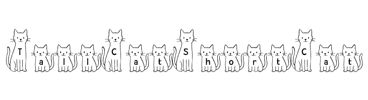 TallCatShortCat 字体