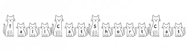 TallCatShortCat  Fuentes Gratis Descargar