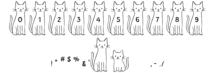 TallCatShortCat 字体 其它煤焦