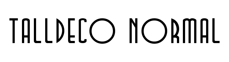 TallDeco Normal Font