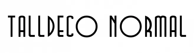 TallDeco Normal  フリーフォントのダウンロード