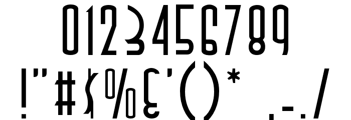TallDeco Normal Font OTHER CHARS