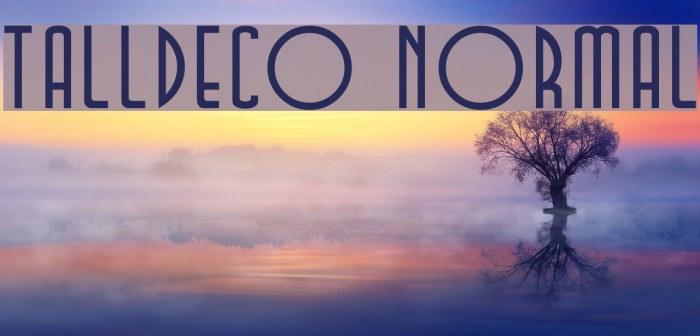 TallDeco Normal Font examples