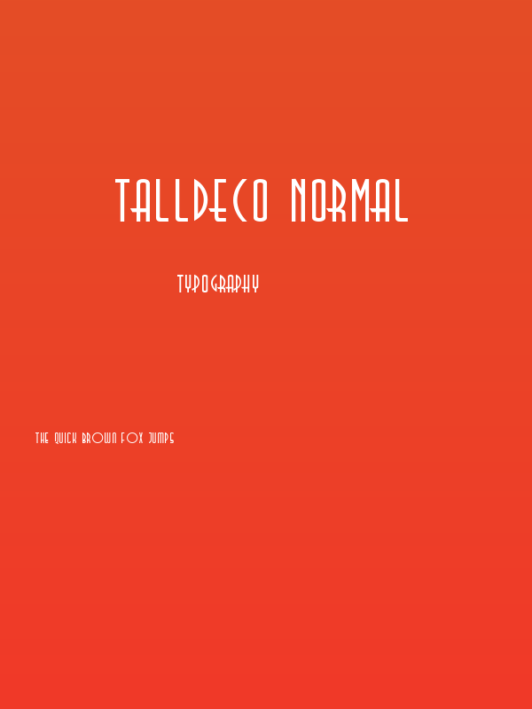 TallDeco Normal Poster