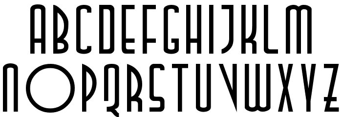 TallDeco Normal Font LOWERCASE