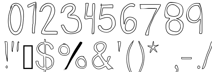 TallNBubbly Font OTHER CHARS