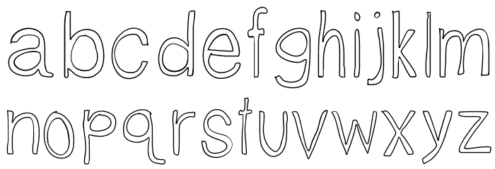 TallNBubbly Font LOWERCASE