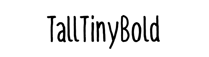 TallTiny Bold  नि: शुल्क फ़ॉन्ट्स डाउनलोड