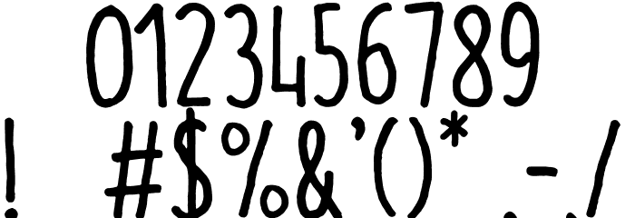 TallTiny Bold Font OTHER CHARS