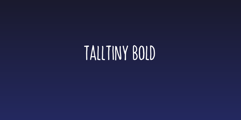 TallTiny Bold Social Header