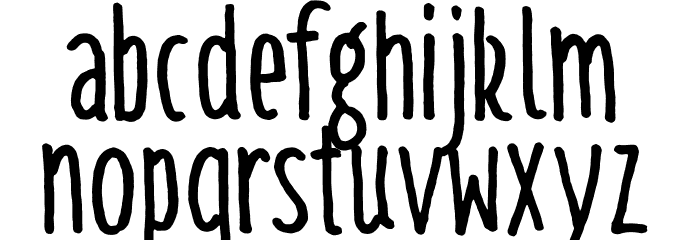 TallTiny Bold Font LOWERCASE