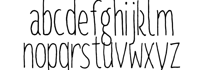 TallTiny Font LOWERCASE