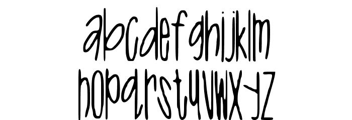 Tall_N_Skinny Font LOWERCASE