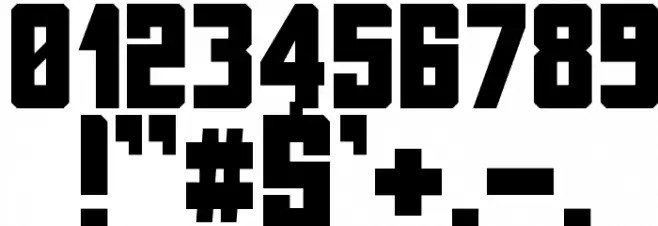 Tallbolder Font OTHER CHARS