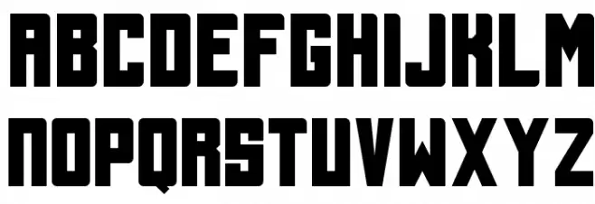 Tallbolder Font LOWERCASE