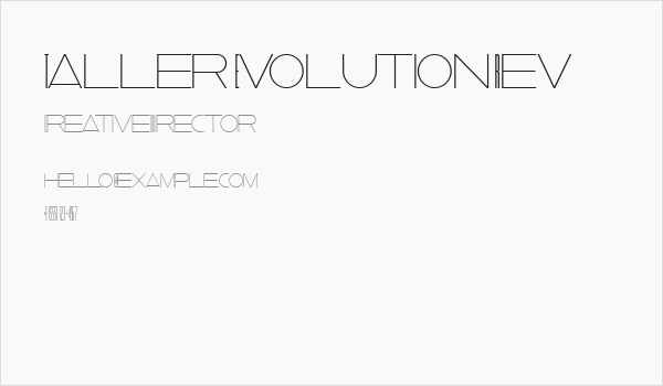 Taller  Evolution Rev Business Card