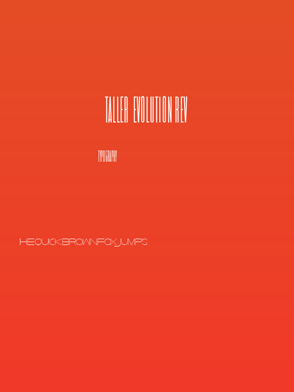 Taller  Evolution Rev Poster