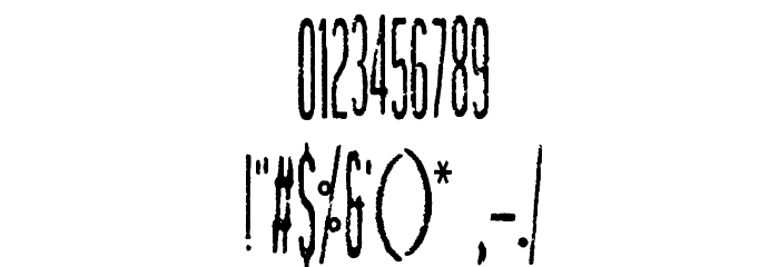 TallierstGrustampa Font OTHER CHARS