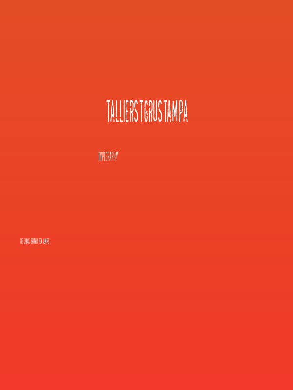 TallierstGrustampa Poster