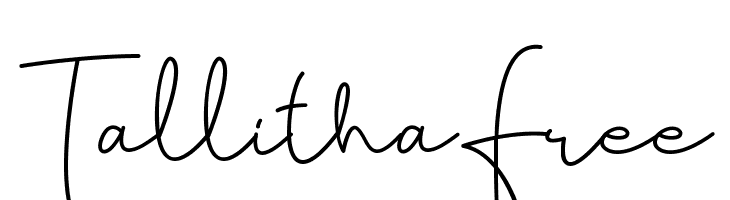 Tallitha Free  Free Fonts Download
