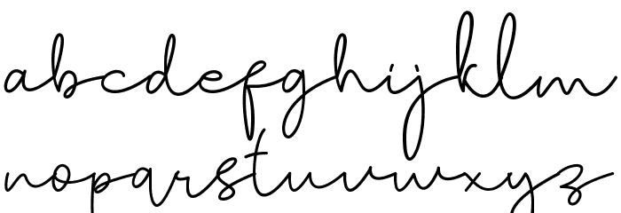 Tallitha Free Font LOWERCASE